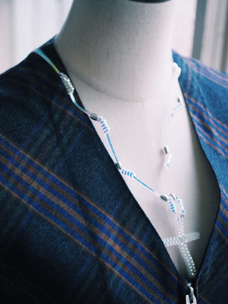 MASU “PEARL TAPE ROSARY NACKLACE” | VODKA connecting people